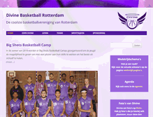 Tablet Screenshot of divinebasketball.nl